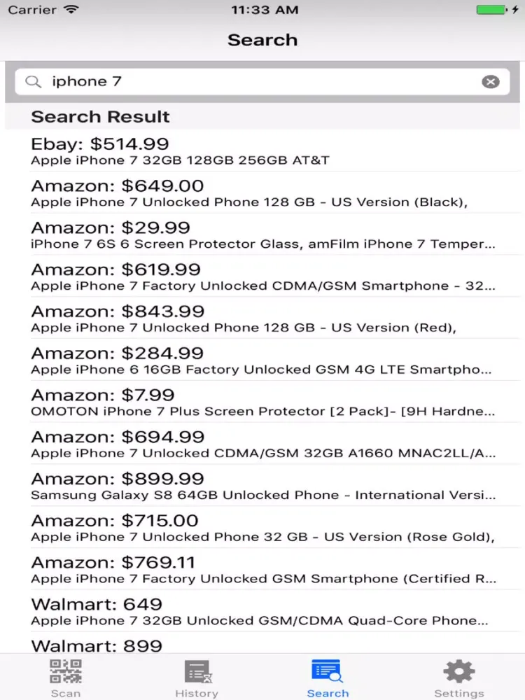 Scan For Price iPad 应用截图