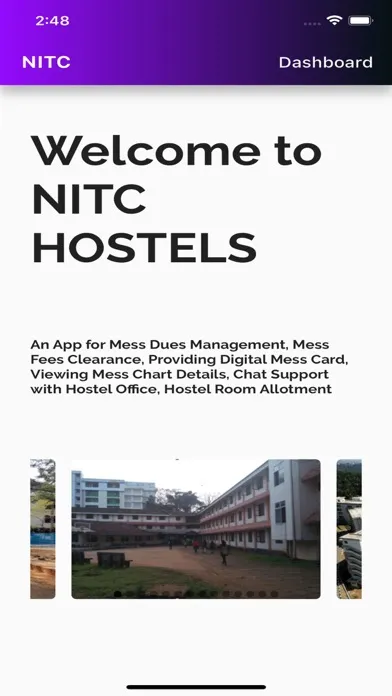 Tangkapan layar NITC HOSTELS