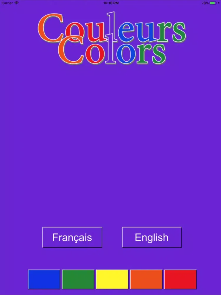 CouleursColors iPad  Ekran Görüntüleri