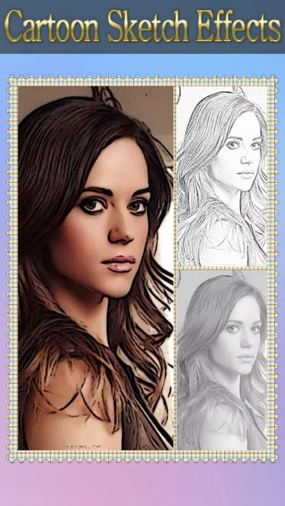 صور Cartoon Sketch Avatar Free - Pink Pencil & Coloring Toon Camera Photo Effects