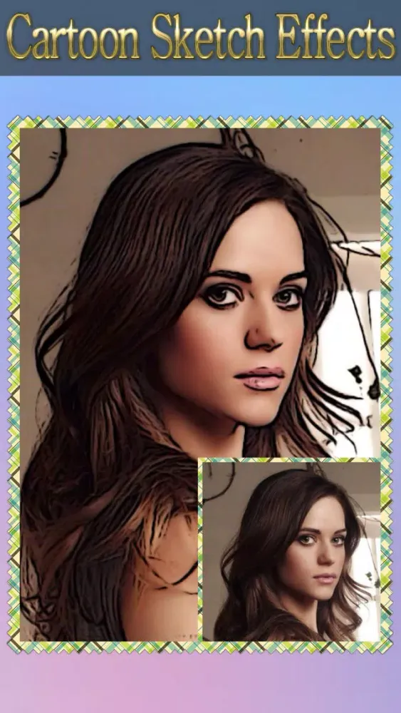 صور Cartoon Sketch Avatar Free - Pink Pencil & Coloring Toon Camera Photo Effects