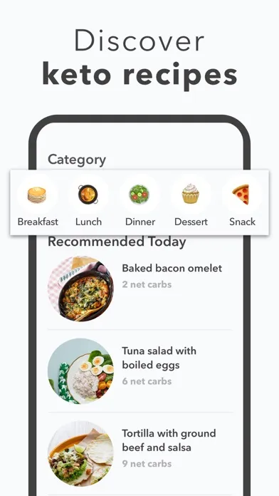 Captures d'écran de Keto diet app+