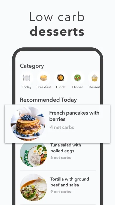 Captures d'écran de Keto diet app+