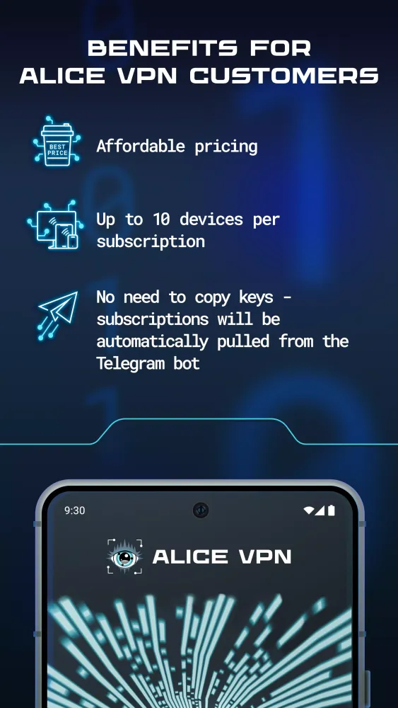 Alice VPN スクリーンショット