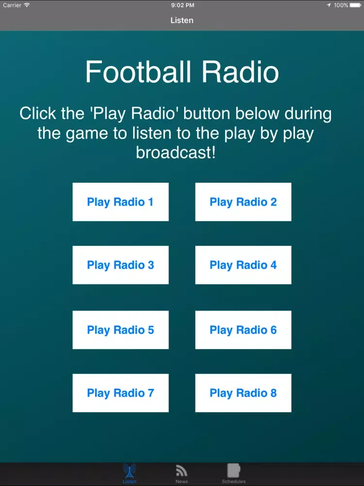 Screenshot di Philadelphia Football Radio iPad 
