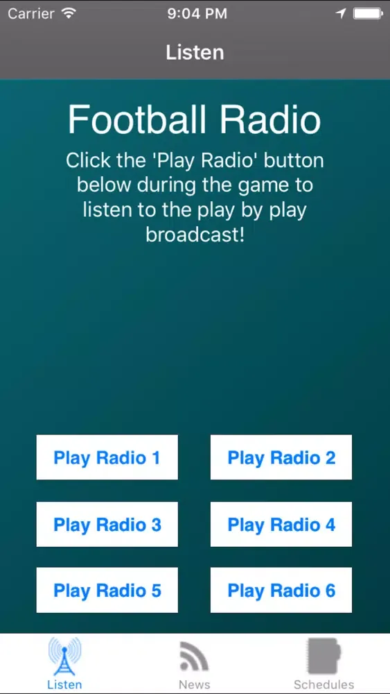 Screenshot di Philadelphia Football Radio