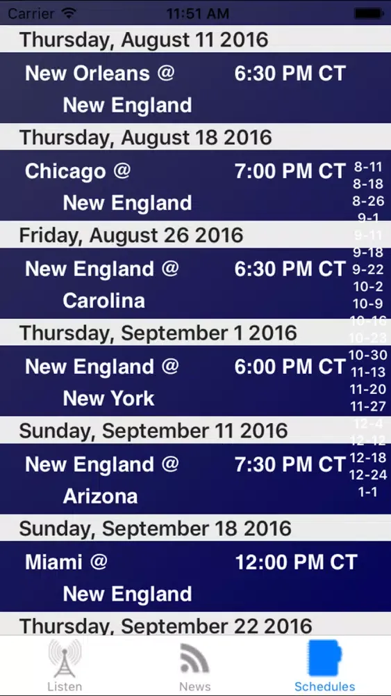 تصاویر New England Football - Radio, Scores & Schedule