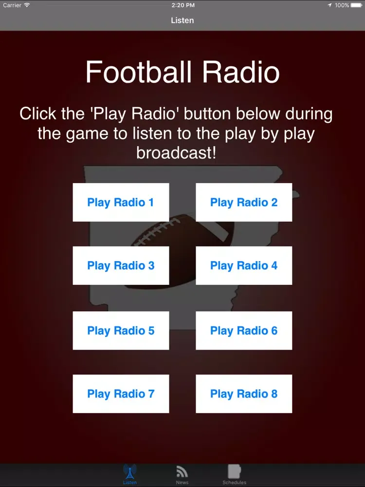 Zrzuty ekranu Arkansas Football - Radio, Schedule & News iPad 