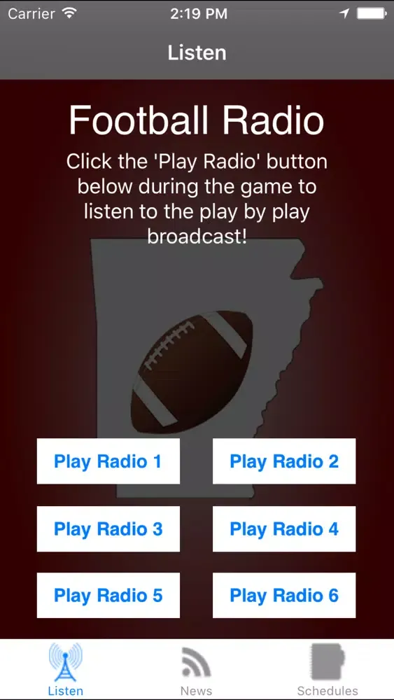 Zrzuty ekranu Arkansas Football - Radio, Schedule & News