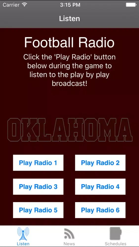 Oklahoma Football - Sports Radio, Schedule & News Screenshots