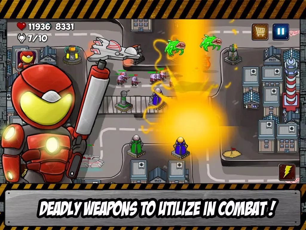 Aliens Invasion: Defense and Guard the Earth iPad  Screenshots