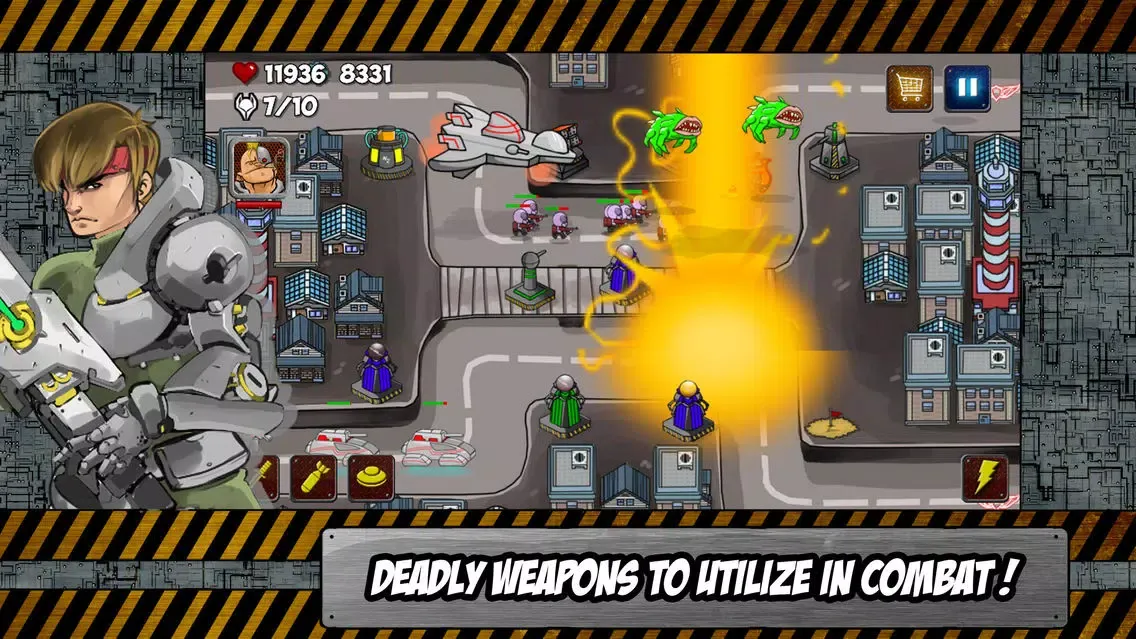 Captures d'écran de Aliens Invasion Heroes : Defense and Guard the Earth