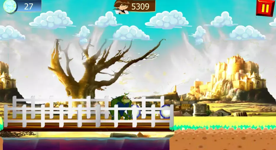Captures d'écran de ben run alien fight 2