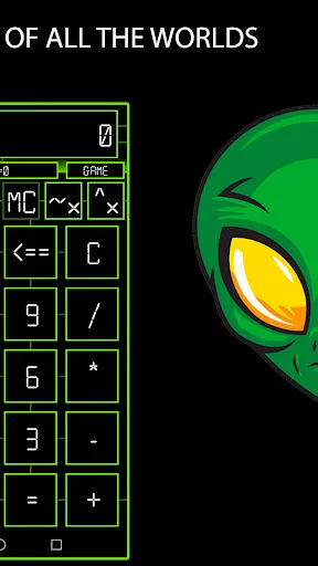 CALCULATOR PRO - Green Alien Ekran Görüntüleri