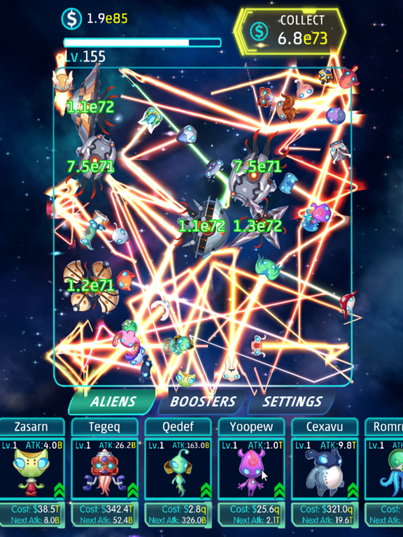 Idle Alien iPad  Screenshots