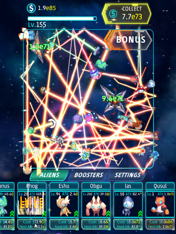 Idle Alien iPad  Screenshots