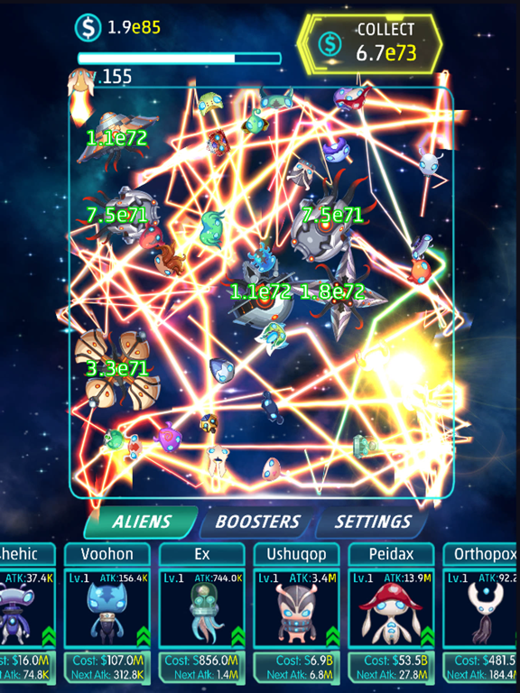 Idle Alien iPad  Screenshots