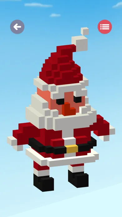 ภาพหน้าจอของ Voxel Paint 3D coloring