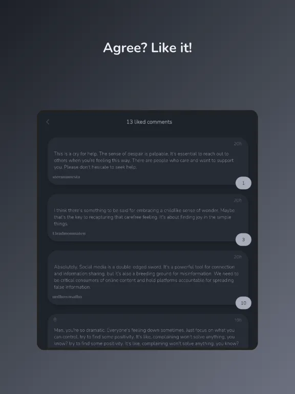 Tangkapan layar AskMankind iPad 