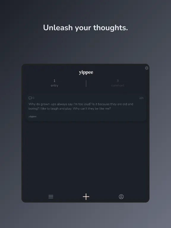 Tangkapan layar AskMankind iPad 
