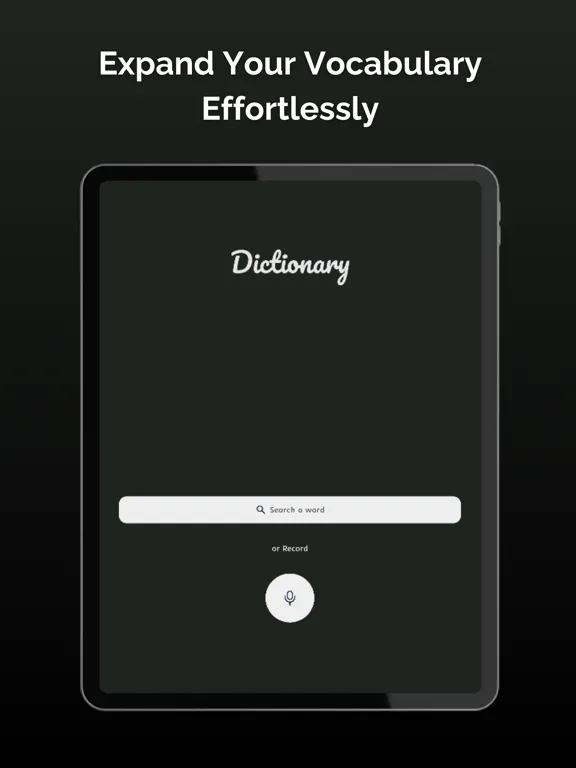 Dictionary - Simple English iPad  スクリーンショット