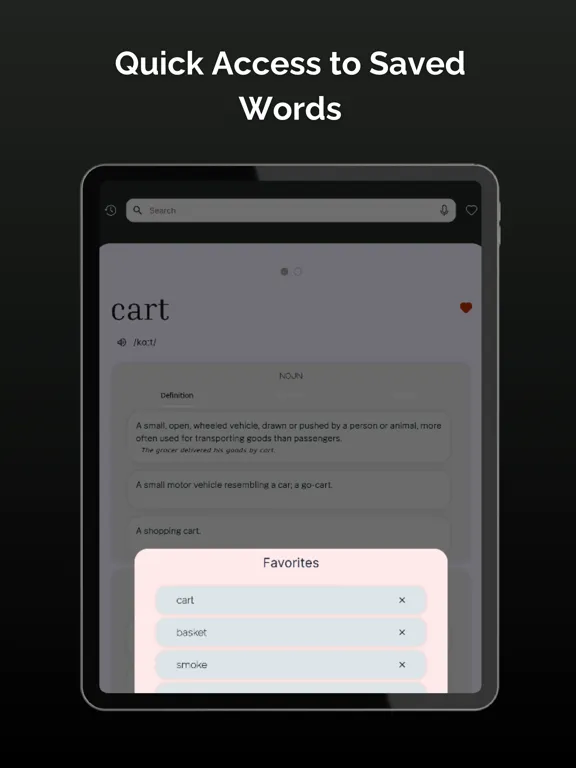Dictionary - Simple English iPad  スクリーンショット