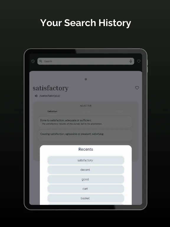 Dictionary - Simple English iPad  スクリーンショット