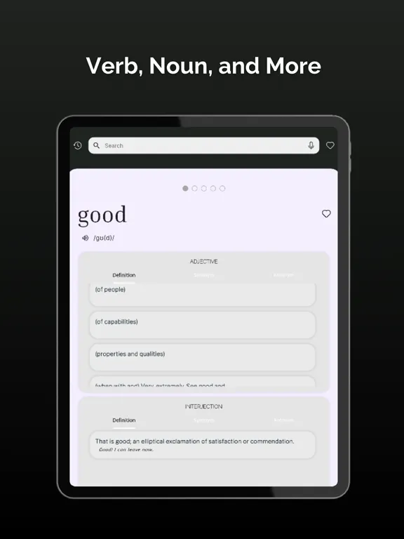 Dictionary - Simple English iPad  スクリーンショット