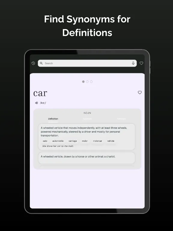 Dictionary - Simple English iPad  スクリーンショット