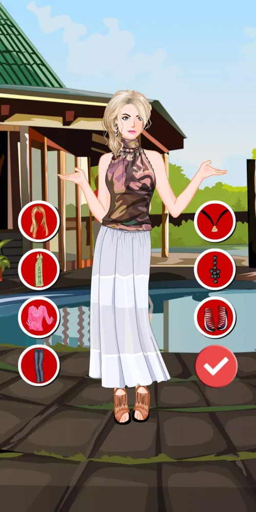Bungalow Holiday Dress Up Screenshots