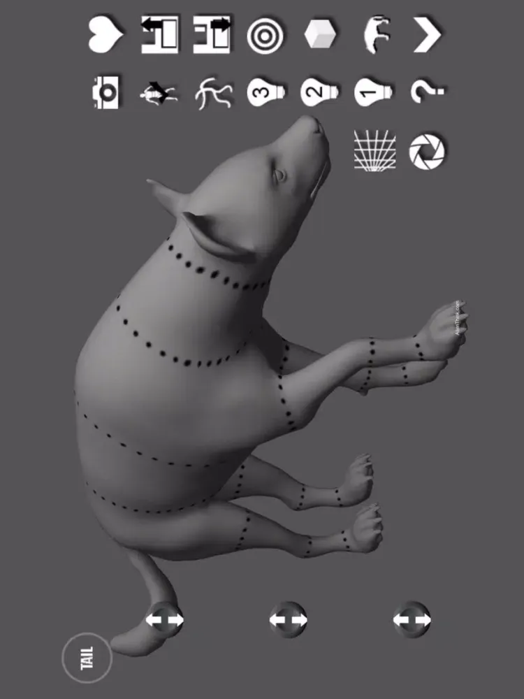 Скриншоты Hyena Pose Tool 3D iPad 