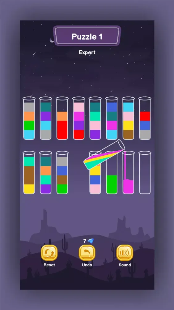 Скриншоты Water Sort