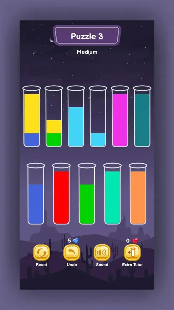 Скриншоты Water Sort