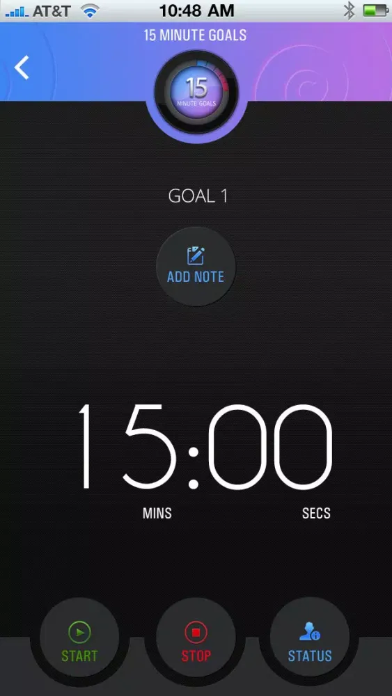 Tangkapan layar 15 Minute Goals