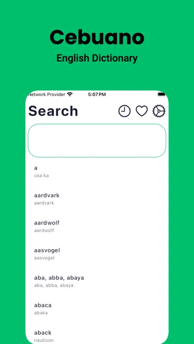 Скриншоты Cebuano Dictionary - Dict Box