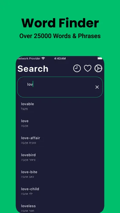 Hebrew English Dictionary!应用截图