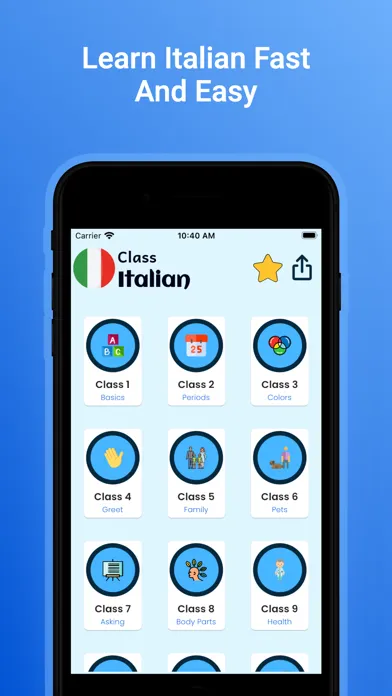 Capturas de tela do Italian Course For Beginners