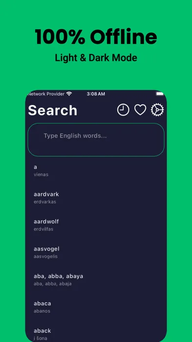 Lithuanian Dictionary Dict Box スクリーンショット
