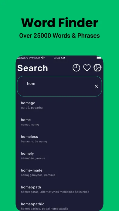 Lithuanian Dictionary Dict Box スクリーンショット