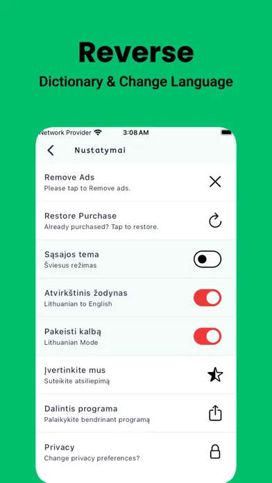 Lithuanian Dictionary Dict Box スクリーンショット