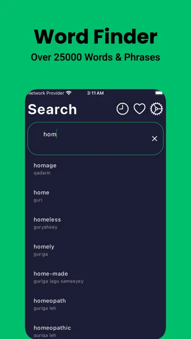 Tangkapan layar Somali Dictionary - Dict Box
