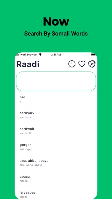 Tangkapan layar Somali Dictionary - Dict Box