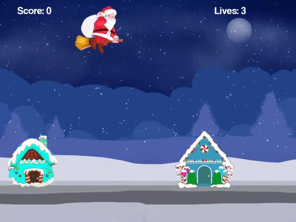 Santa On Broom - Help santa to distribute exciting gifts this year iPad  Screenshots