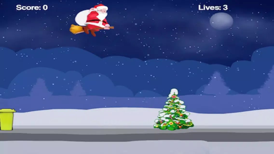 Santa On Broom - Help santa to distribute exciting gifts this year Screenshots