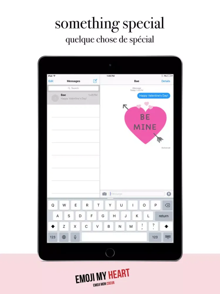 Tangkapan layar Emoji My Heart Emoji Keyboard iPad 