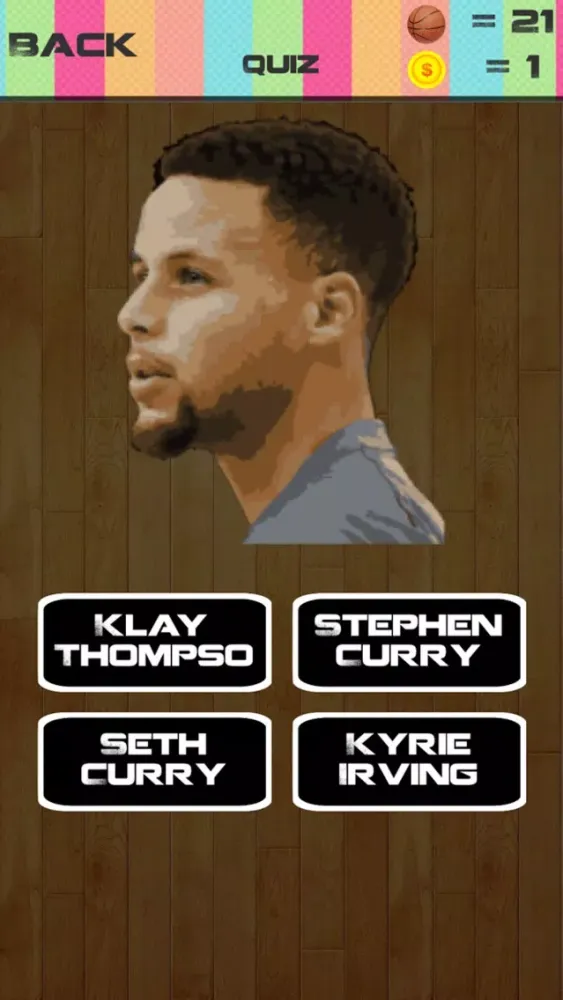 Captures d'écran de The Best Basketball Quiz - "NBA Stars version"