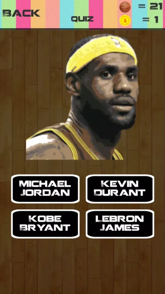 Captures d'écran de The Best Basketball Quiz - "NBA Stars version"