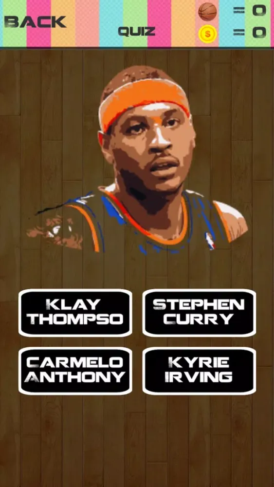 Captures d'écran de The Best Basketball Quiz - "NBA Stars version"