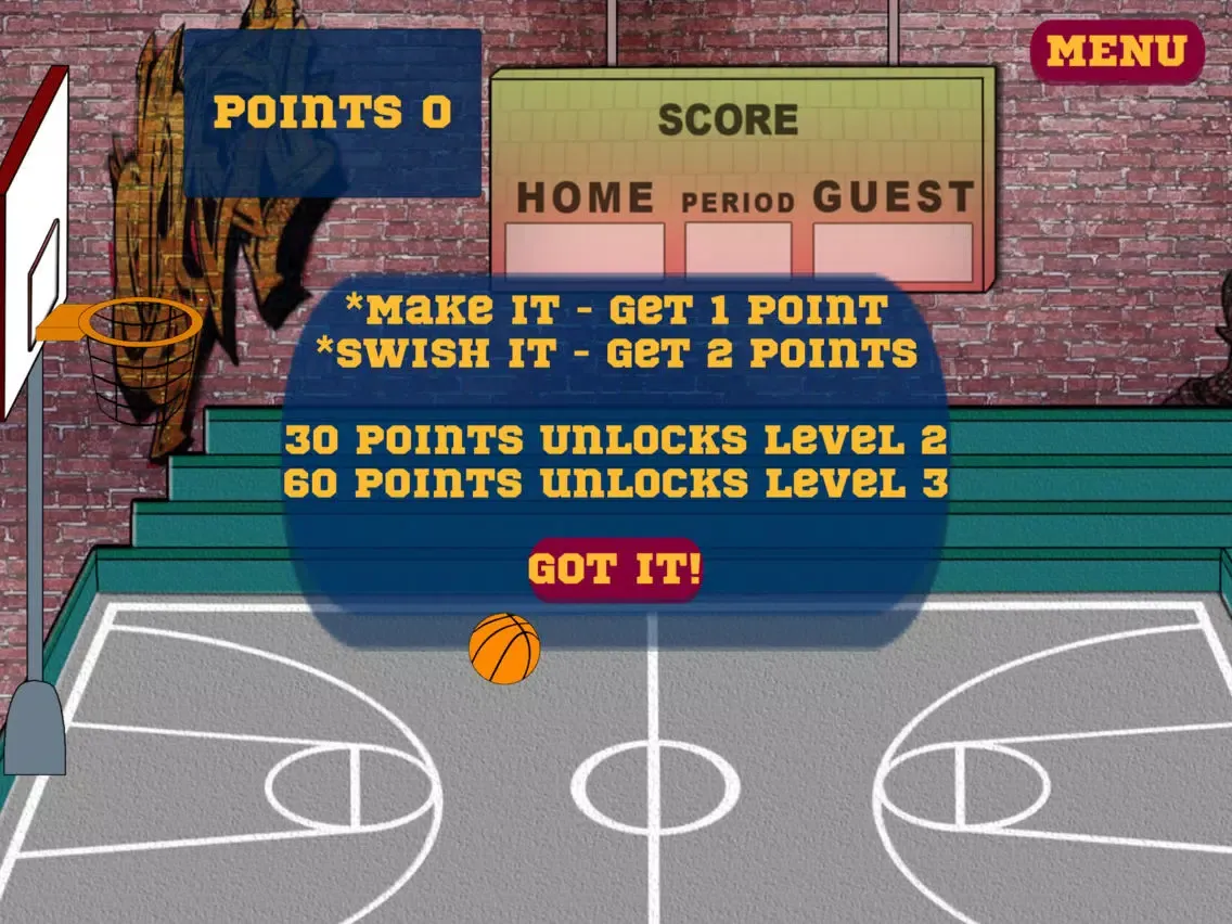 ภาพหน้าจอของ Basketball Game - "Player LeBron James edition" iPad 
