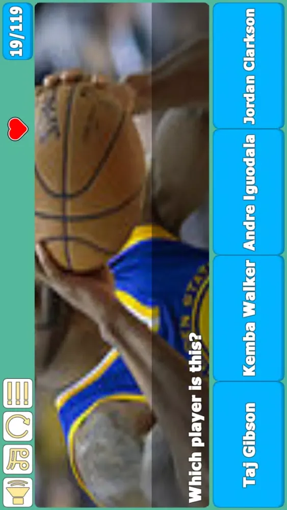 Ảnh chụp màn hình của Guess Zoom Basketball Players!